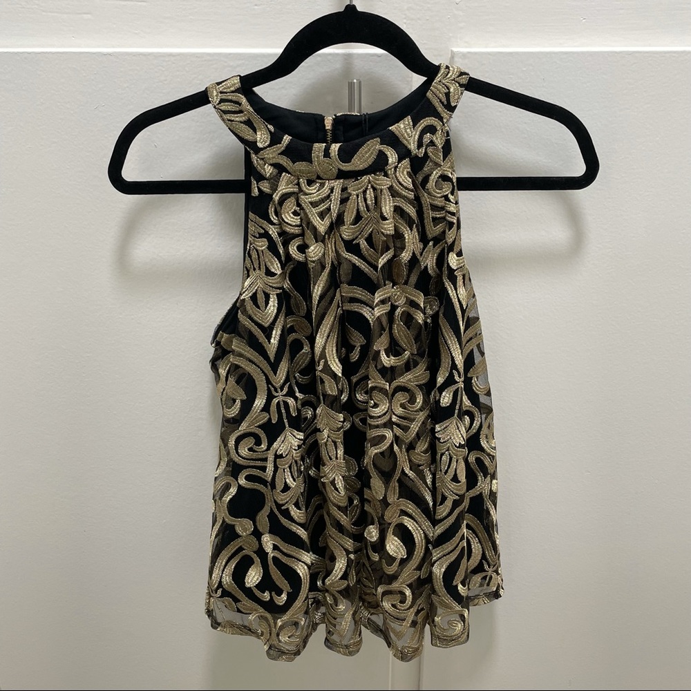 Romeo + Juliet Couture Top - Black/Gold